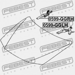 JOBB MOTORHÁZTETŐ CSUKLÓ MAZDA 6 WAGON GY 2002-2005 EU GJ6A-52-410A