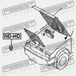 MOTORBURKOLAT LÖKHÁRÍTÓ NISSAN PRIMERA P11E 1996.06-2002.01 EL 62840-D0100