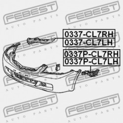 HONDA ACCORD CL9 2003-2008 EU ELSŐ LÖKHÁRÍTÓ TARTÓKONZOL BAL OLDALI HONDA ACCORD CL9 2003-2008 EU 71190-SEA-000