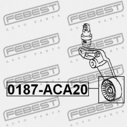 FESZÍTŐ SZÍJTÁRCSA KÉSZLET TOYOTA CELICA ZZT23 1999.08-2005.07 EU 16620-22013