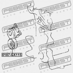 FESZÍTŐ SZÍJTÁRCSA KÉSZLET TOYOTA CRESTA GX90,JZX9,LX90,SX90 1992.10-1996.09 JP 16620-0W016