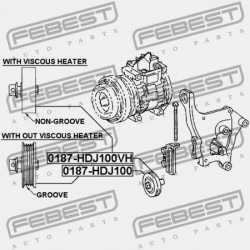 LÉGKONDICIONÁLÓ SZÍJFESZÍTŐ CSIGAKÉSZLET TOYOTA LAND CRUISER PRADO GRJ12,KDJ12,RZJ12,TRJ12,VZJ12 2002 88440-60060