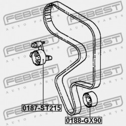 VEZÉRMŰSZÍJ FESZÍTŐ SZÍJTÁRCSA TOYOTA CELICA ST20 1993.09-1999.08 JP 13505-88560