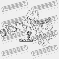 FESZÍTŐ SZÍJTÁRCSA LEXUS LS600H/600HL UVF4 2007.04-2012.09 EU 16620-38020
