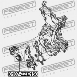 FESZÍTŐ SZÍJTÁRCSA TOYOTA RAV4 (JPP) ACA3,ASA3,GSA3 2005.11-2012.12 US 16620-47010