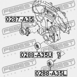 FESZÍTŐ SZÍJTÁRCSA NISSAN TEANA RUS MÁRKA J32R 2009.06-2013.12 EL 11955-JA10D