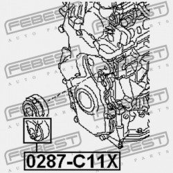 FESZÍTŐ SZÍJTÁRCSA SZETT NISSAN TIIDA JPN MÁRKA C11 2005.08-2012.06 GL 11955-ET00A