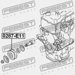 FESZÍTŐ SZÍJTÁRCSA NISSAN NOTE UK MÁRKA E11E 2006.01-2013.08 EL 11927-AX000