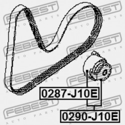 FESZÍTŐ GÖRGŐ NISSAN ALMERA UK MÁRKA N16E 2000.02-2006.11 EL 11750-00Q1G