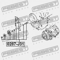 KLÍMA ÉKSZÍJ FESZÍTŐ CSIGAKÉSZLET NISSAN TEANA J31 2006.04-2008.02 EL 11925-31U0C