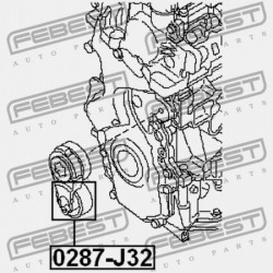 FESZÍTŐ SZÍJTÁRCSA SZETT NISSAN X-TRAIL RUSMAKE T31R 2009.10- EL 11955-JA00A