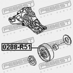 NISSAN PATHFINDER R51M ROLLER 2005.01-2014.11 EL 11927-7S000