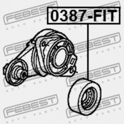 HONDA FIT GE6 FESZÍTŐ SZÍJTÁRCSA 2009-2014 JP 31180-RB0-J01