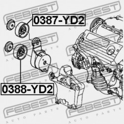HONDA ACCORD CM5 ROLLER 2003-2006 US 31190-RCA-A01