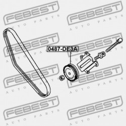 FESZÍTŐ SZÍJTÁRCSA MITSUBISHI CHALLENGER K90 1996.05-2001.08 JPN MD303884