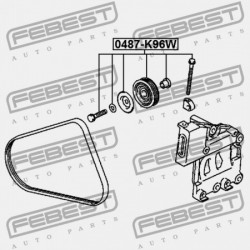 KLÍMABERENDEZÉS SZÍJFESZÍTŐ CSIGAKÉSZLET MITSUBISHI CHALLENGER K90 1996.05-2001.08 JPN MB609125