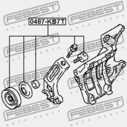 FESZÍTŐ SZÍJTÁRCSA SZETT MITSUBISHI PAJERO/MONTERO SPORT KH0 2008.07-2013.01 EUR/MMTH MR958030