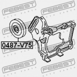 KLÍMABERENDEZÉS SZÍJFESZÍTŐ CSIGAKÉSZLET MITSUBISHI PAJERO V20-50 1990.10-1999.11 JPN MB918552