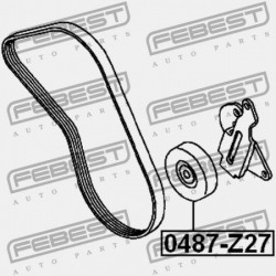 FESZÍTŐ SZÍJTÁRCSA MITSUBISHI COLT/COLT PLUS Z20 2002.10- JPN MR994644