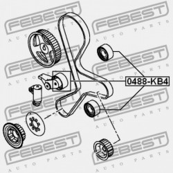 VEZÉRMŰSZÍJ SZÍJTÁRCSA MITSUBISHI PAJERO/MONTERO SPORT KH0 2008.07-2013.01 EUR/MMTH MN176844