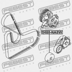 HENGER MITSUBISHI LANCER CY,CZ 2007.03-2013.02 EUR 1341A008