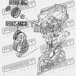 GÖRGŐ MAZDA 3 BK 2003-2006 EU Z601-15-940