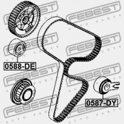 VEZÉRMŰSZÍJ SZÍJTÁRCSA MAZDA 3 BK 2003-2006 EU Y401-12-730