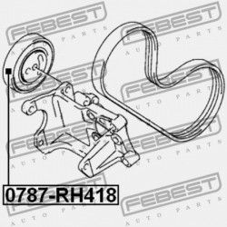 SUZUKI GRAND VITARA/ESCUDO FESZÍTŐ SZÍJTÁRCSA JB416/JB420/JB627 2006-2014 49160-81A00