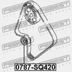 SUZUKI GRAND VITARA/ESCUDO SQ416/SQ420/SQ625 VEZÉRMŰSZÍJ FESZÍTŐ CSIGA 1998-2006 12810-78E01