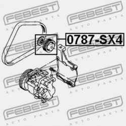 FESZÍTŐ SZÍJTÁRCSA SZETT SUZUKI SX4 RW415/RW416/RW419/RW420 2006-2013 49160-70AA0
