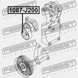 FESZÍTŐ SZÍJTÁRCSA KÉSZLET CHEVROLET OPTRA 2004-2007 CAN 96435138
