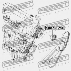 FESZÍTŐ SZÍJTÁRCSA CHEVROLET AVEO 2009- EU 25185910