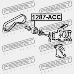 HYUNDAI TUCSON 04: -OCT.2006 (2004-) GEN FESZÍTŐ SZÍJTÁRCSA 97834-29010