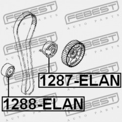 HYUNDAI TUCSON 04: -OCT.2006 (2004-) GEN FESZÍTŐ SZÍJTÁRCSA 24410-23050