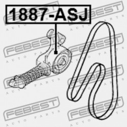 FESZÍTŐ SZÍJTÁRCSA OPEL ASTRA J 2010-2015 1340267