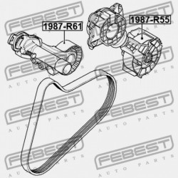 FESZÍTŐ SZÍJTÁRCSA MINI CABRIO R57 LCI 2009-2013 ECE 11287571015