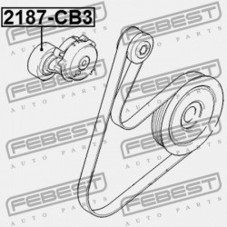 FESZÍTŐ SZÍJTÁRCSA FORD FOCUS CB4 2008-2011 EU 1318336