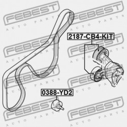 FESZÍTŐ SZÍJTÁRCSA SZETT FORD FOCUS CB4 2008-2011 EU 1367254