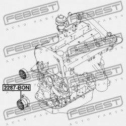 FESZÍTŐ SZÍJTÁRCSA HYUNDAI TERRACAN (2001-) GEN 25281-4X100