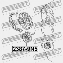 VEZÉRMŰSZÍJ FESZÍTŐ SZÍJTÁRCSA AUDI A3/S3/SPORTB./LIM./QU 2004-2013 RDW 06A109479F