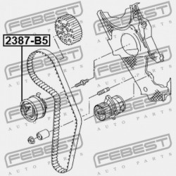 VEZÉRMŰSZÍJ FESZÍTŐ SZÍJTÁRCSA AUDI A3/S3/SPORTB./LIM./QU 2004-2013 RDW 038109243M
