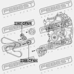 A/C ÉKSZÍJFESZÍTŐ CSIGAKERÉK AUDI A3/S3/SPORTB./LIM./QU 2004-2013 RDW 06J903133A