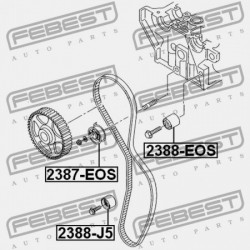 VEZÉRMŰSZÍJ FESZÍTŐ SZÍJTÁRCSA AUDI A3/S3/SPORTB./LIM./QU 2004-2013 RDW 06D109243B