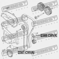 VEZÉRMŰSZÍJ SZÍJTÁRCSA AUDI Q3 2012- MEX 04E109244B