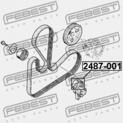 FESZÍTŐ SZÍJTÁRCSA SZETT RENAULT LOGAN 2005-2013 8200603359