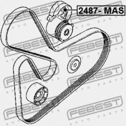 RENAULT MOTORHÁZTETŐ FESZÍTŐ CSIGA 2016- 117507271R