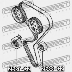 VEZÉRMŰSZÍJ SZÍJTÁRCSA CITROEN XSARA PICASSO (N68) 1999-2009 0830.62