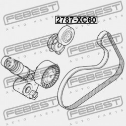 FESZÍTŐ SZÍJTÁRCSA VOLVO S80 2007- 31330379