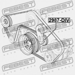 FESZÍTŐ SZÍJTÁRCSA LAND ROVER DISCOVERY IV 2010-2016 LR035546