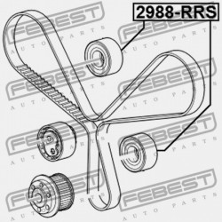 VEZÉRMŰSZÍJ SZÍJTÁRCSA LAND ROVER DISCOVERY IV 2010-2016 1311306